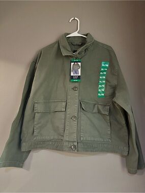 GAP Military-Inspired Olive Utility Jacket